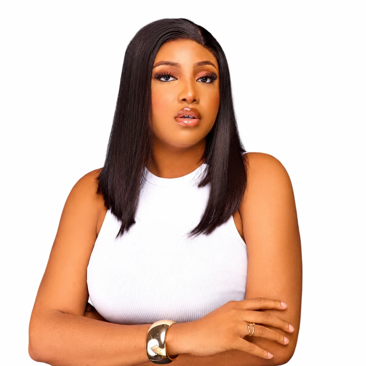 14-inch SDD Vietnamese Bone Straight Wig | 5X5 Closure | 200g | Natural Black