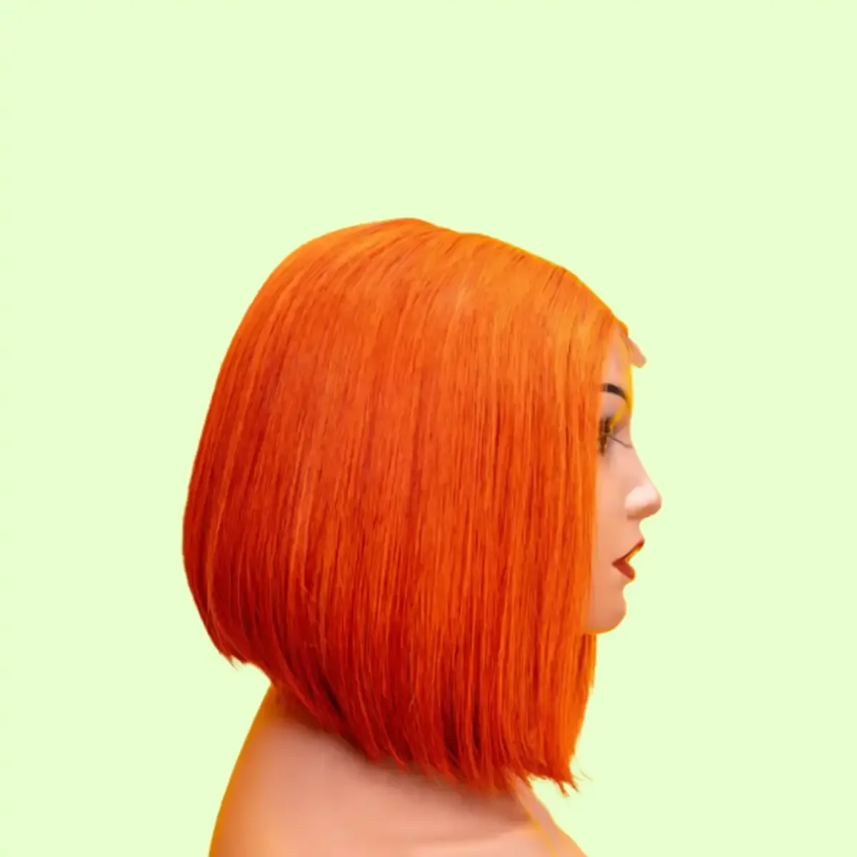 REMY BONE STRAIGHT WIG - ORANGE 6