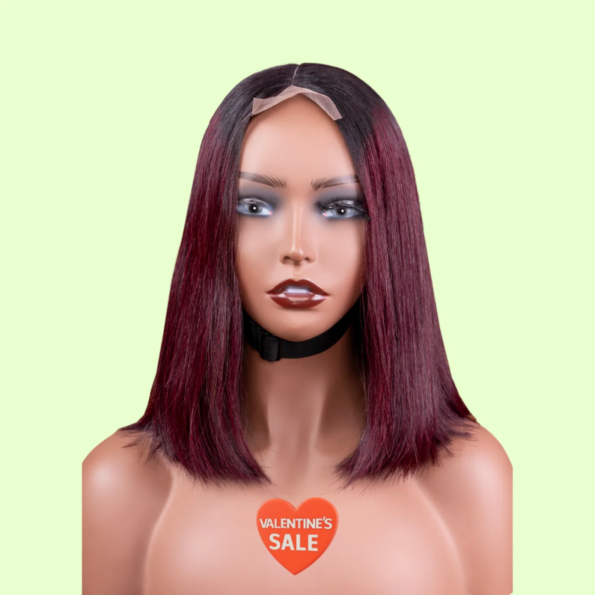 BONE STRAIGHT DARK BURGUNDY