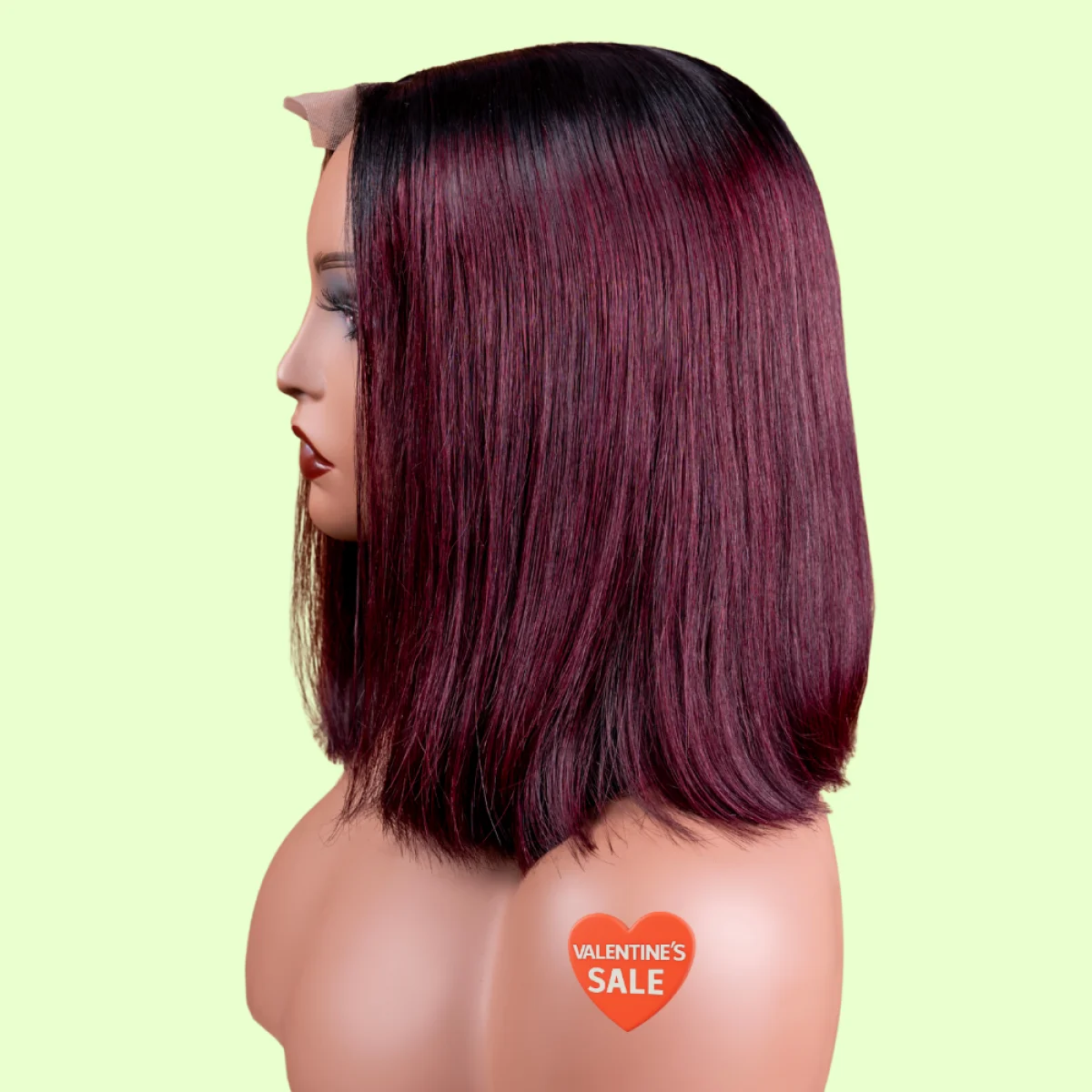 BONE STRAIGHT DARK BURGUNDY