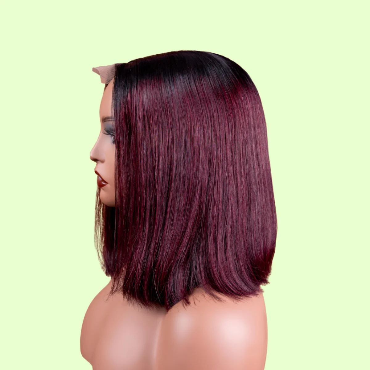 BONE STRAIGHT DARK BURGUNDY